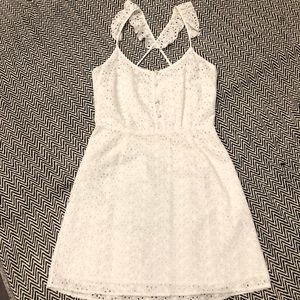 Jack BB Dakota off white eyelet dress